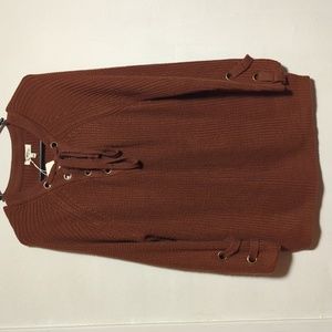 Crochet sweater dress